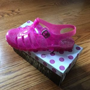 Pink Retro Jelly Sandals